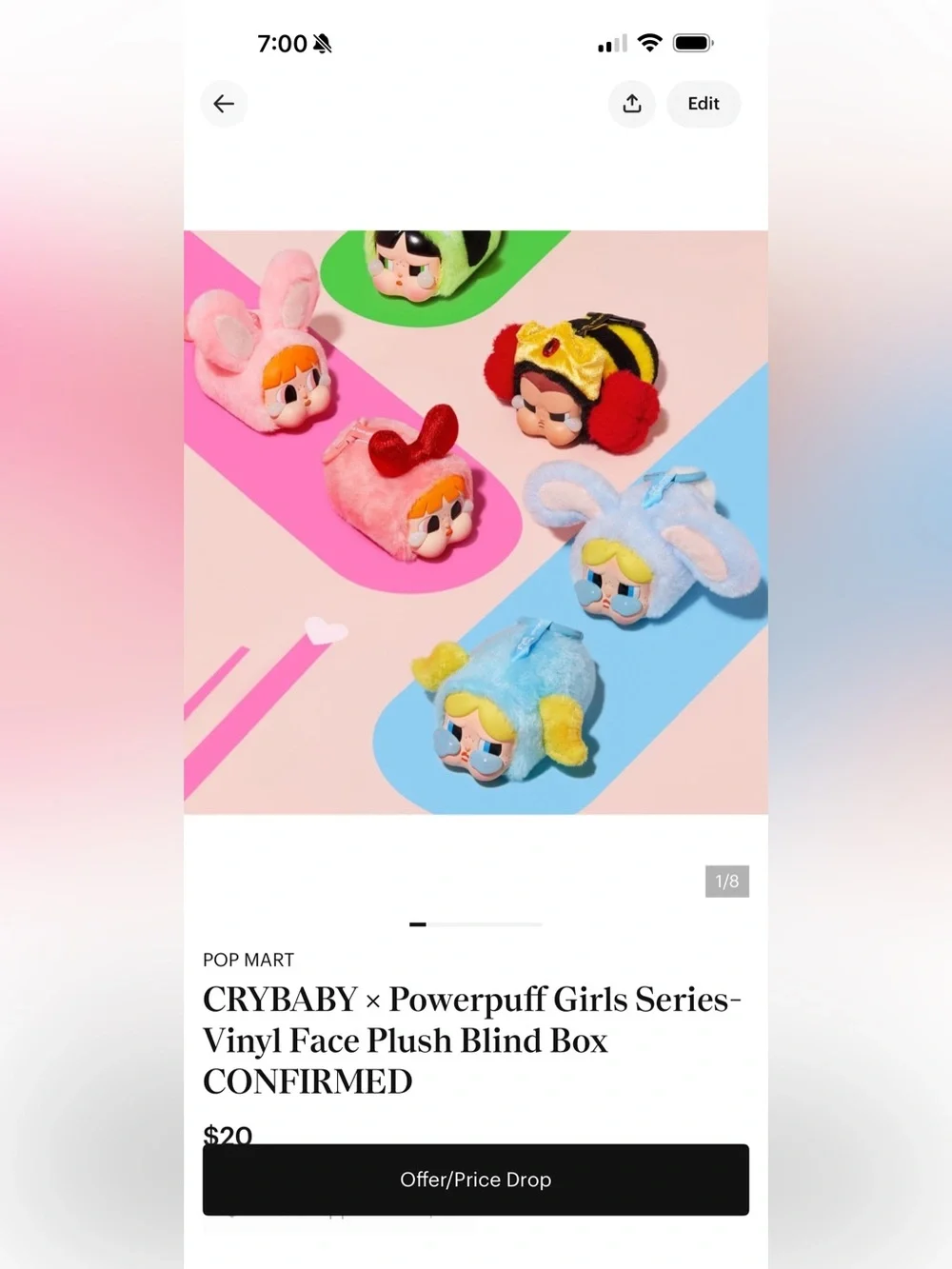 Crybaby x Powerpuff Girls Plush Blind Box - Blue and Pink Options ForNGAPMOSELY